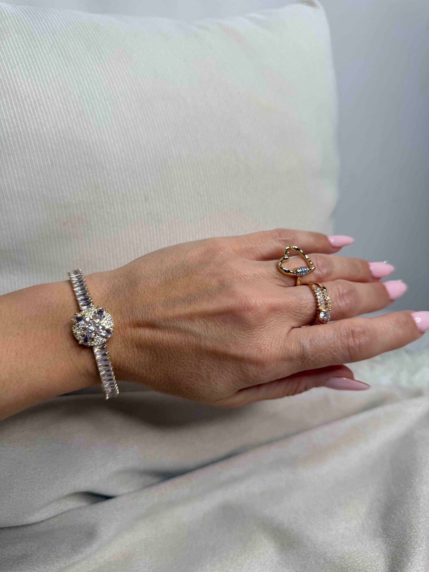 Crown Gold Bracelet