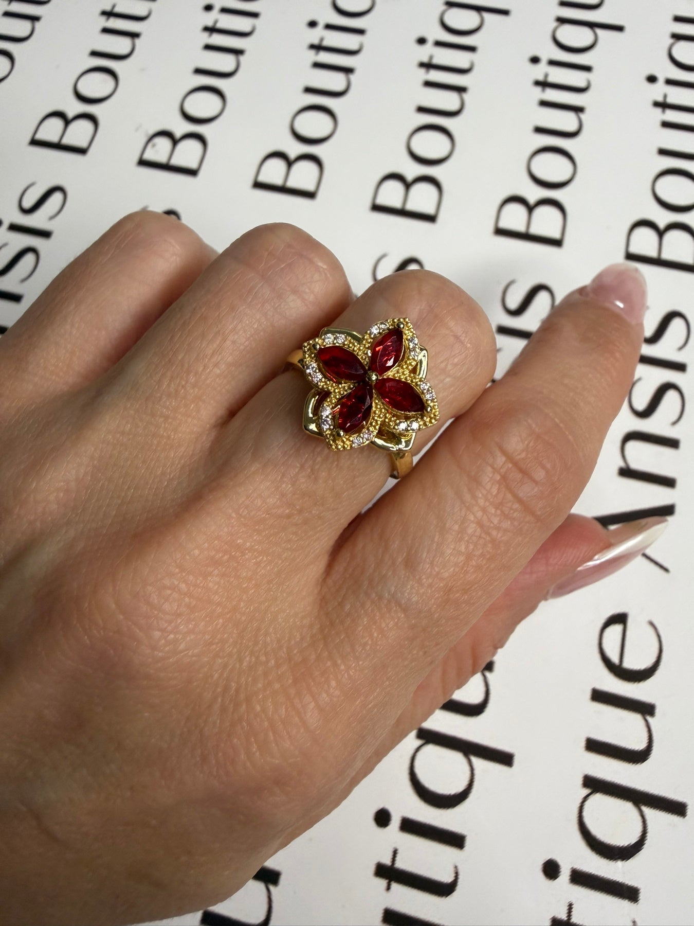 Ruby Spin ring