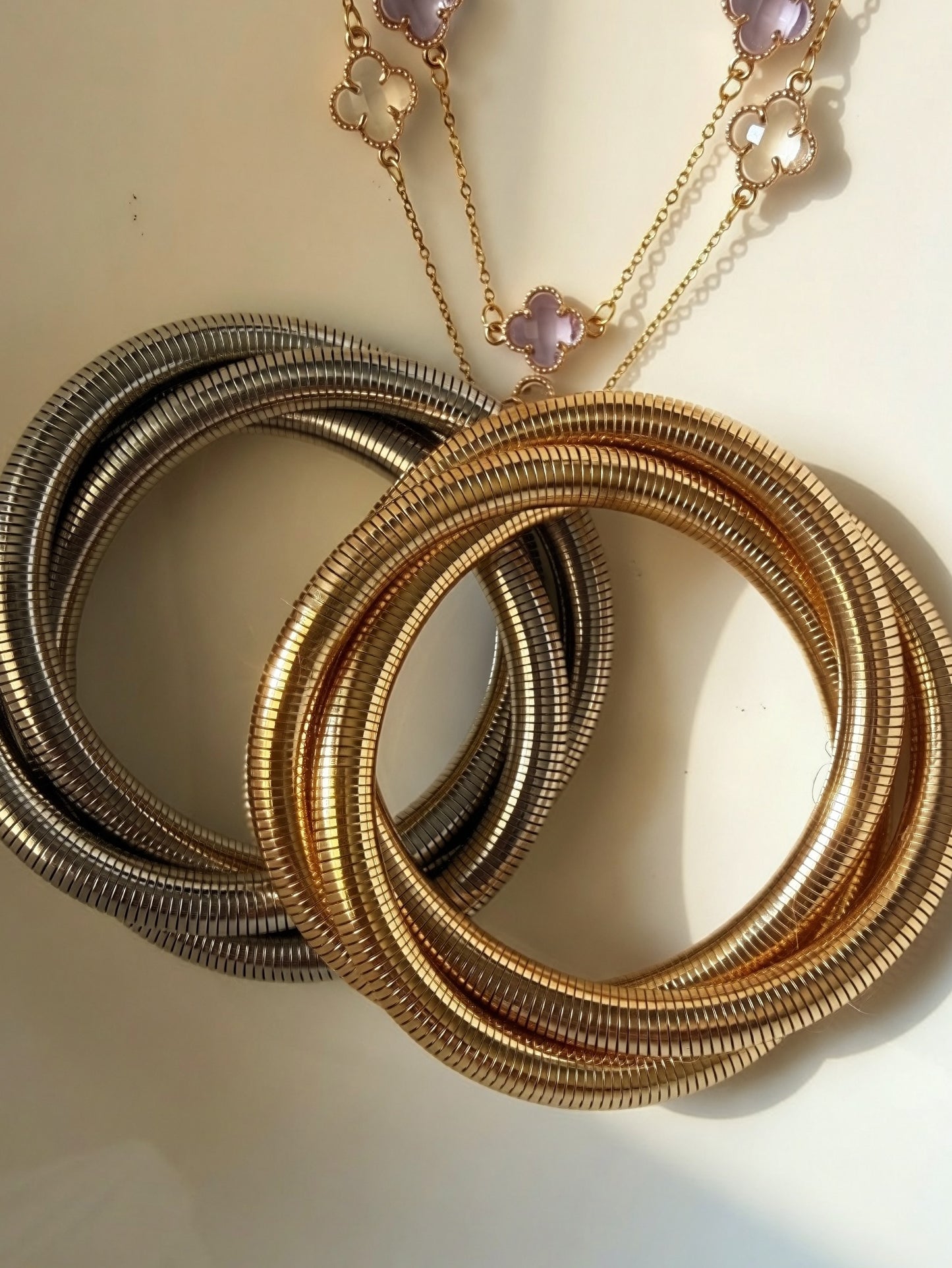 Gold Snake Wrap Bracelet