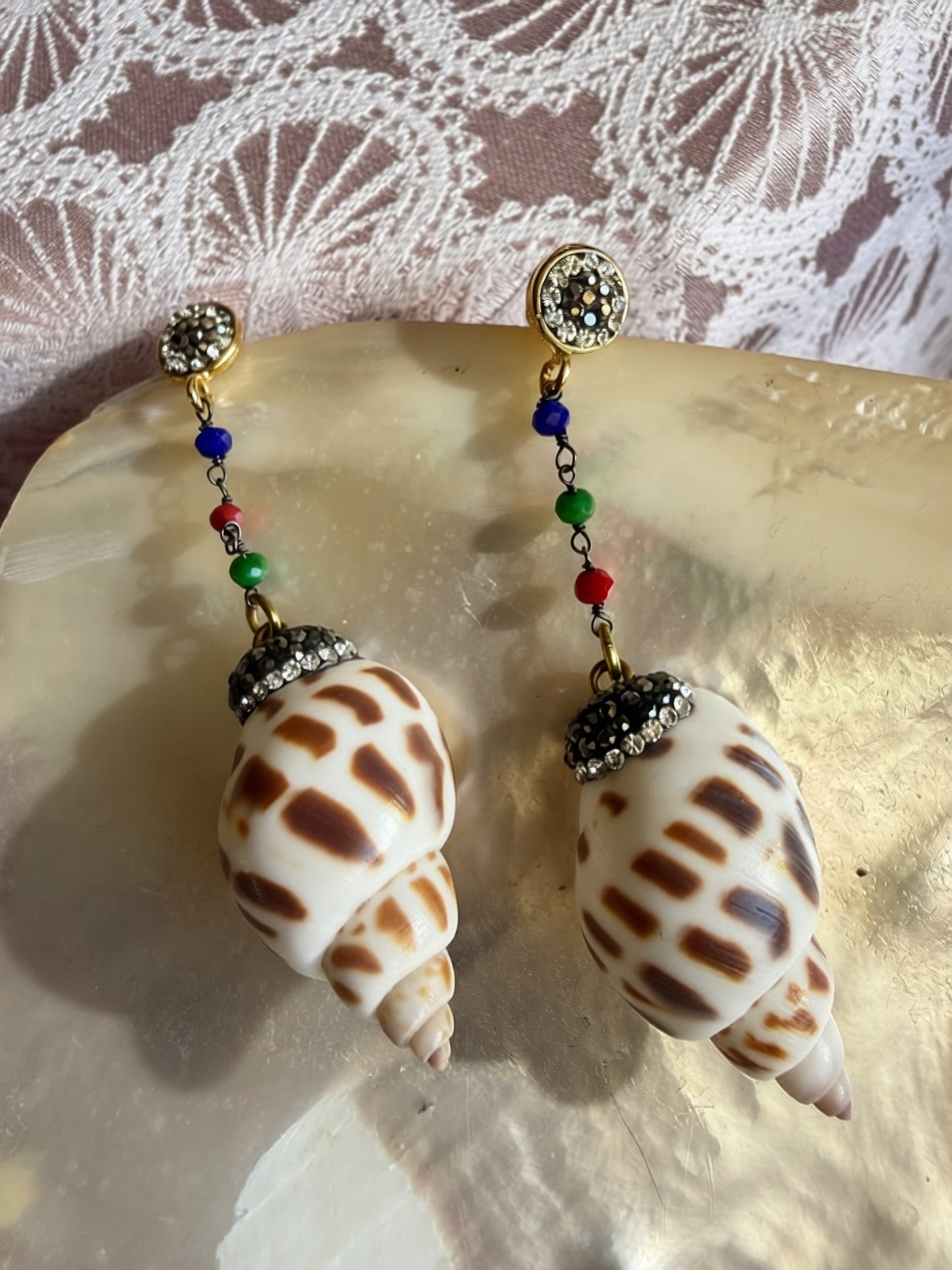 Tiger Shell earrings