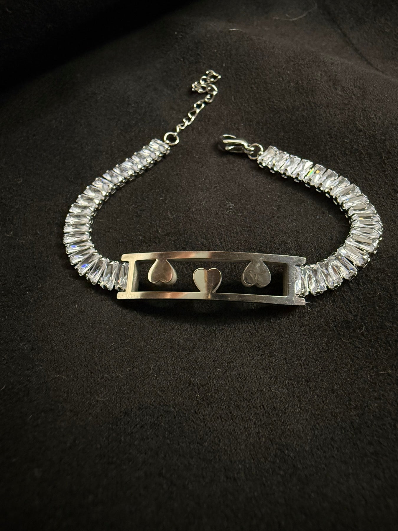 Crystal Hearts Silver