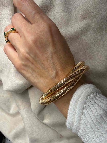 Gold Snake Wrap Bracelet