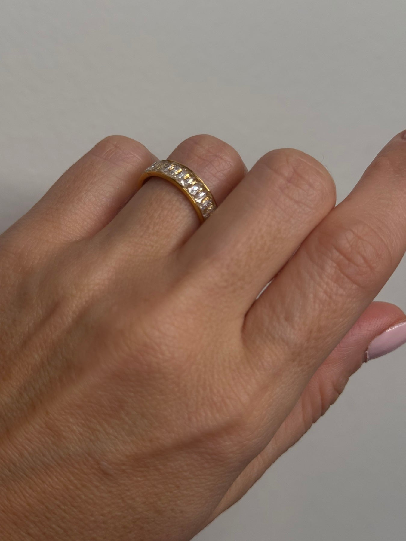 Crystal Gold Band