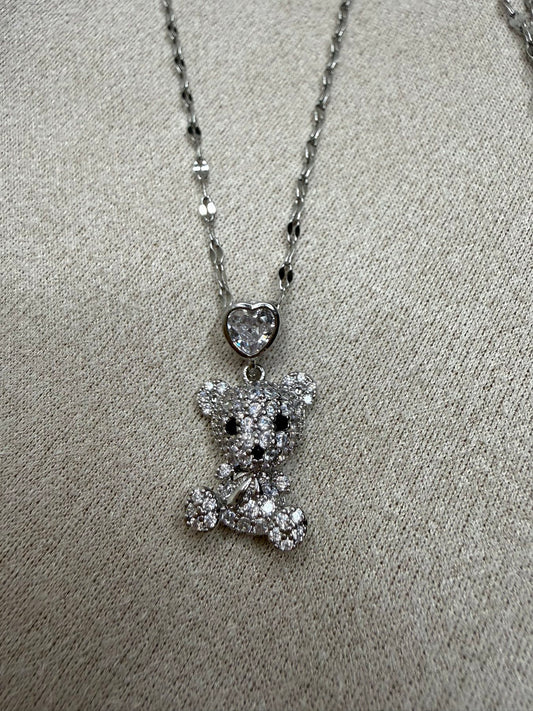 Silver Sparkle Bear
