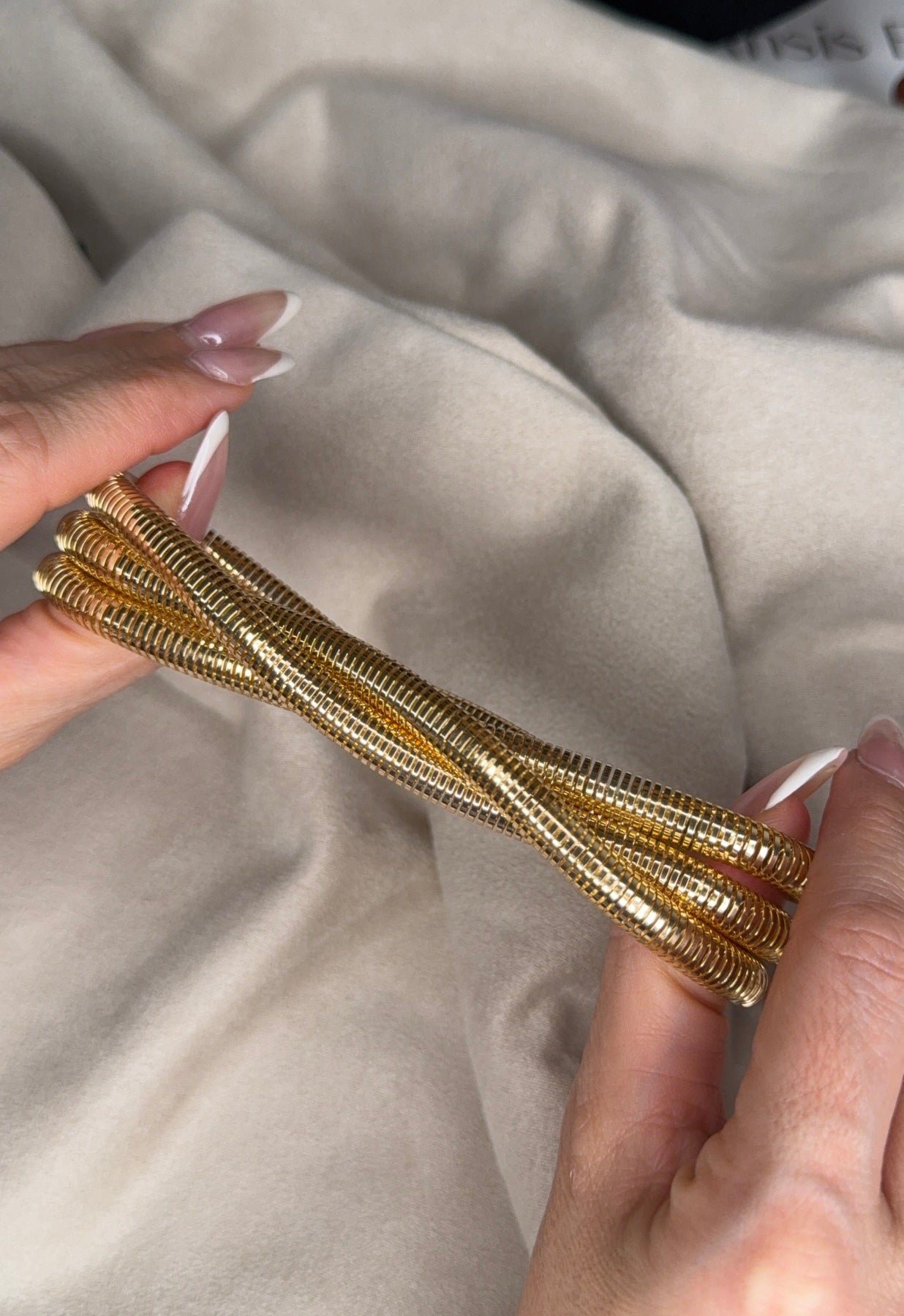 Gold Snake Wrap Bracelet