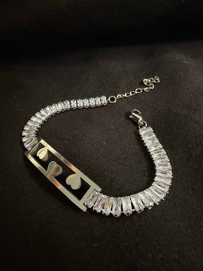 Crystal Hearts Silver