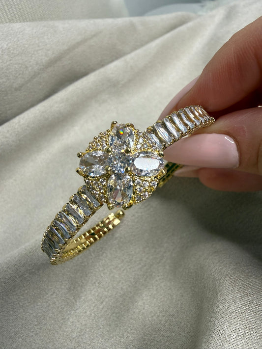 Crown Gold Bracelet