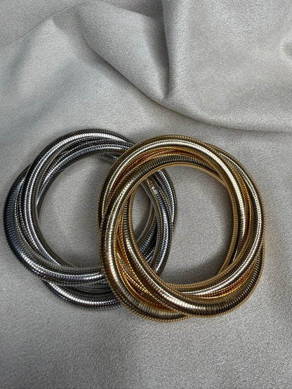 Gold Snake Wrap Bracelet