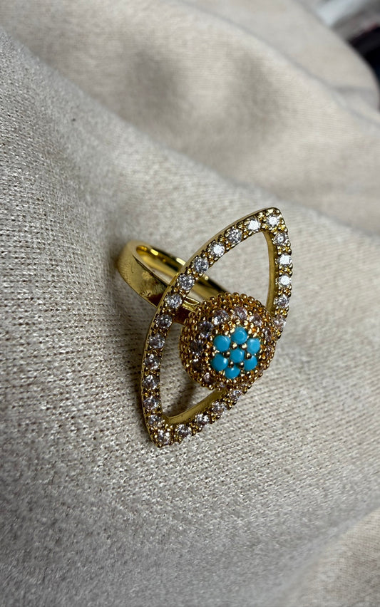 Blue Eye Glow Ring