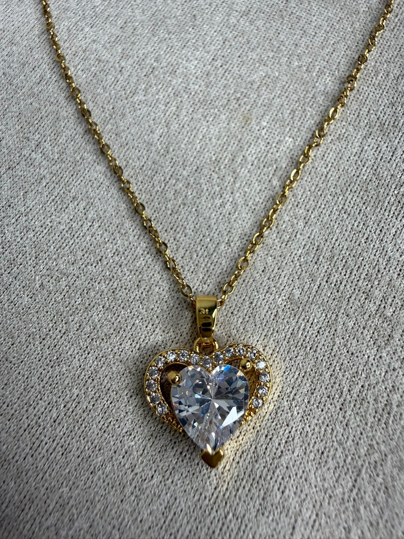 Crystal Heart Gold