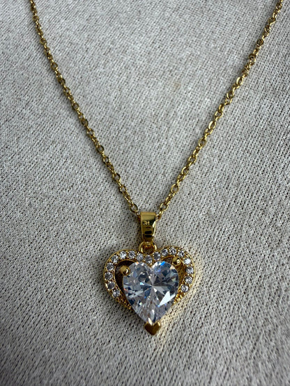 Crystal Heart Gold