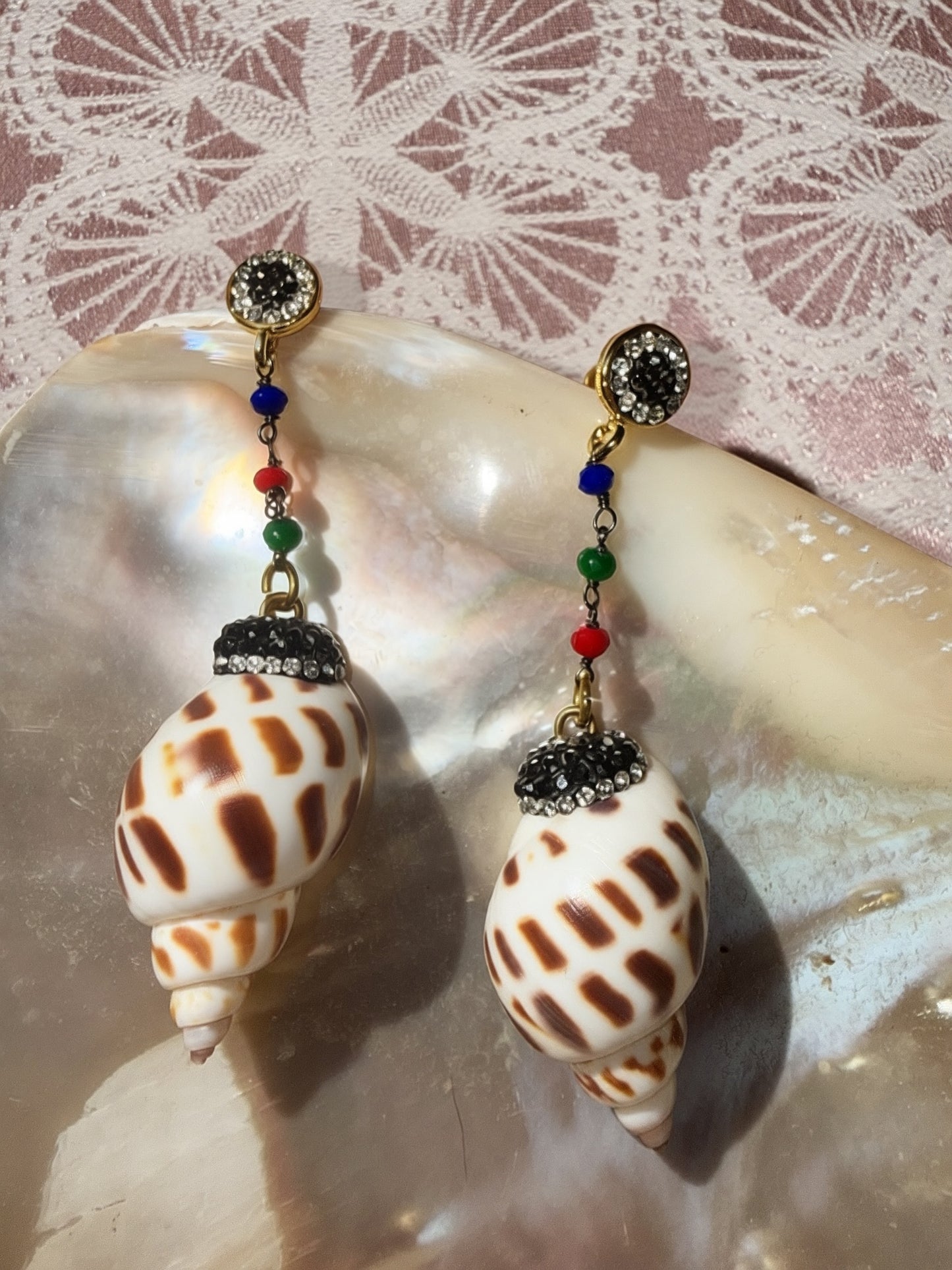 Tiger Shell earrings