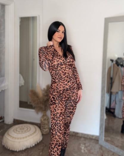 Ολόσωμη φόρμα Catwalk Leopard