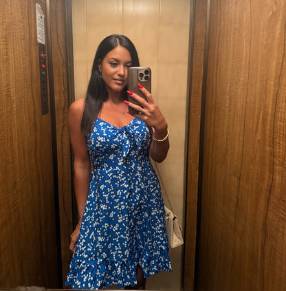Blossom dress μπλε
