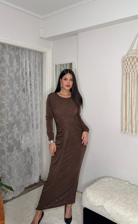 Lunaria Dress καφέ