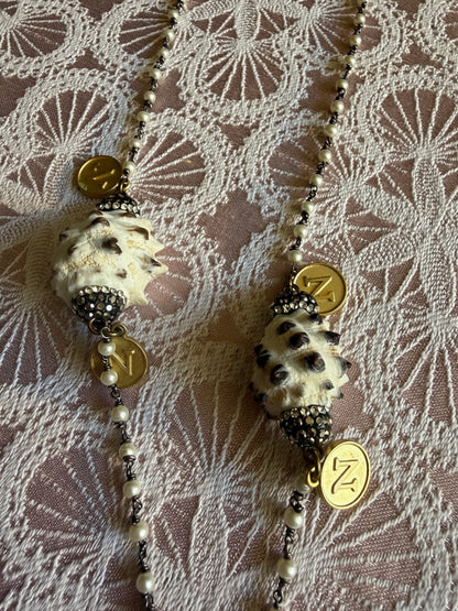 Pearl & Shell κολιέ ροζάριο