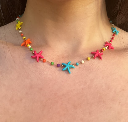 Rainbow Sea Star κολιέ