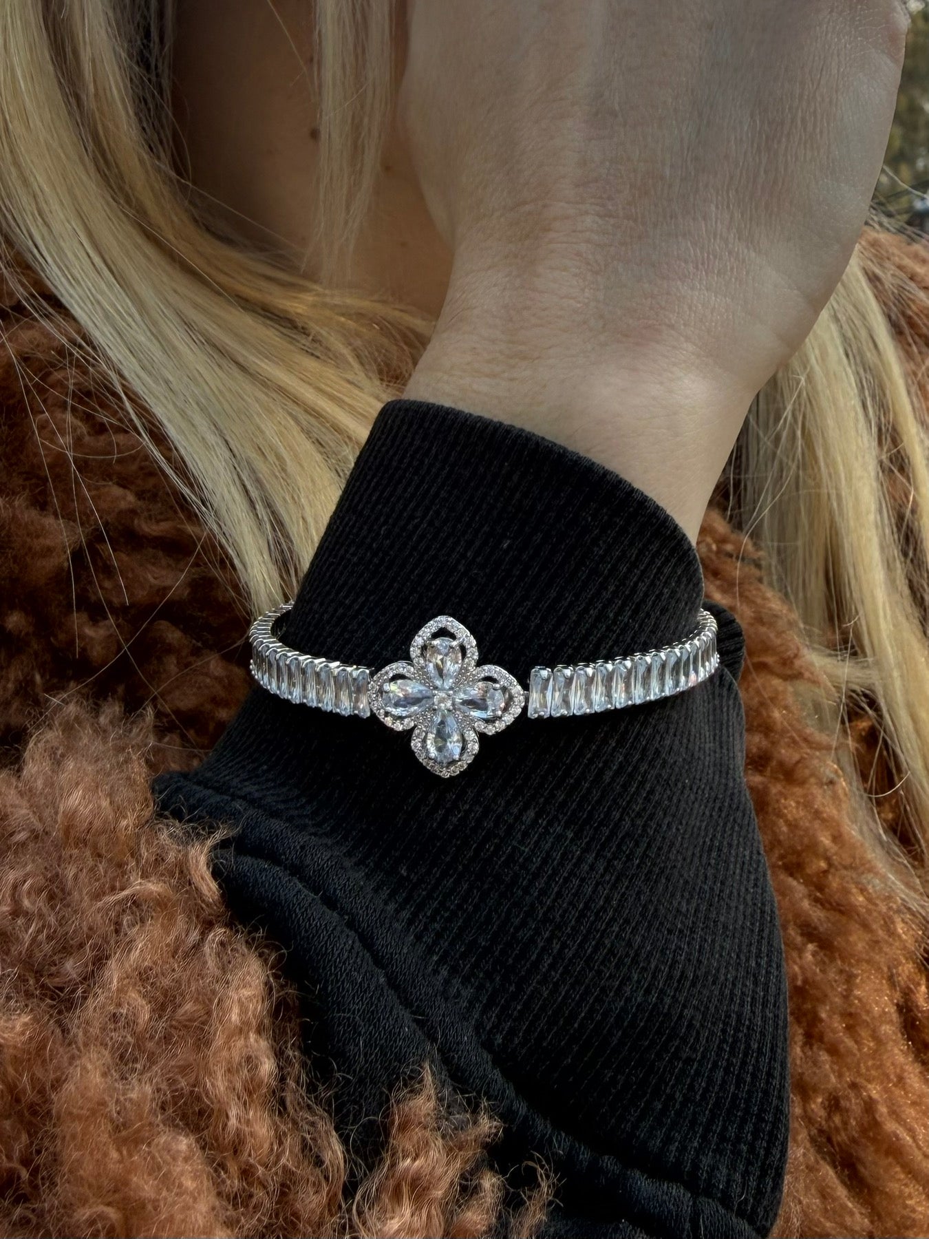 Crystal Bracelet | Ασημί |